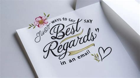 synonym for best regards|20 Other Ways to Say “Best Regards” .
